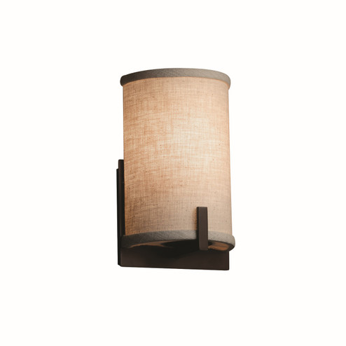 Textile One Light Wall Sconce in Matte Black (102|FAB-5531-CREM-MBLK)