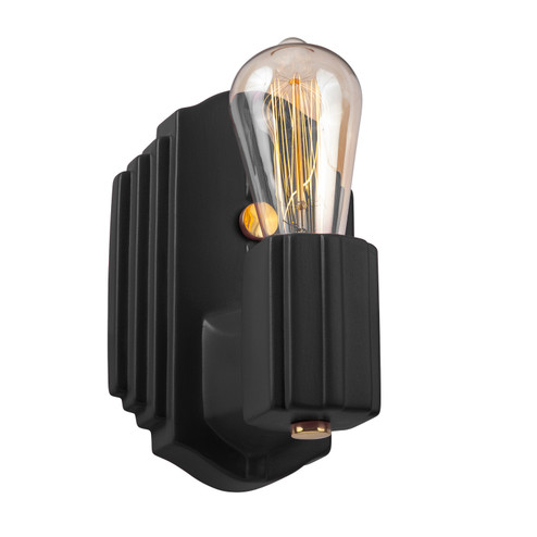 American Classics One Light Wall Sconce in Carbon - Matte Black (102|CER-7041-CRB-BRSS)
