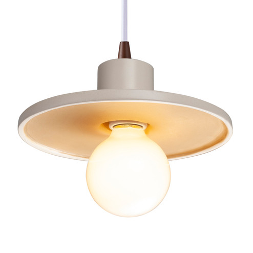 Radiance One Light Pendant in Matte White with Champagne Gold (102|CER-6325-MTGD-DBRZ-WTCD)