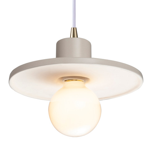 Radiance One Light Pendant in Matte White (102|CER-6325-MAT-ABRS-WTCD)