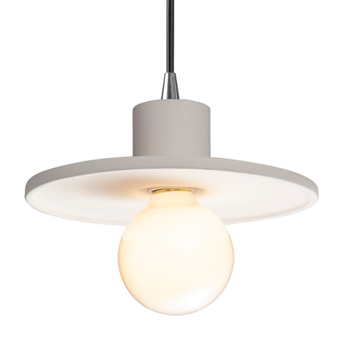 Radiance One Light Pendant in Bisque (102|CER-6325-BIS-CROM-BKCD)