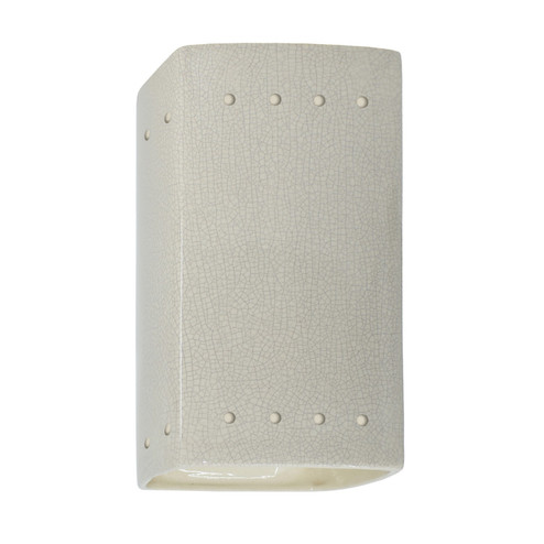 Ambiance Lantern in White Crackle (102|CER-0920W-CRK)