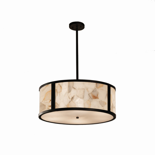 Alabaster Rocks Six Light Pendant in Matte Black (102|ALR-9542-MBLK)