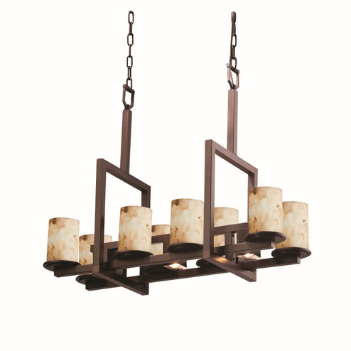 Alabaster Rocks 11 Light Chandelier in Dark Bronze (102|ALR-8718-10-DBRZ)