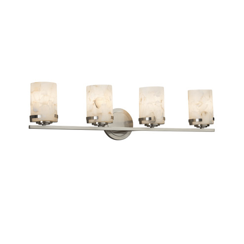 Alabaster Rocks LED Bath Bar in Brushed Nickel (102|ALR-8454-10-NCKL-LED4-2800)