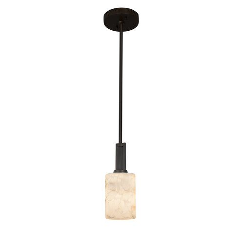 Alabaster Rocks One Light Pendant in Brushed Nickel (102|ALR-8445-10-NCKL)