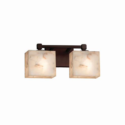 Alabaster Rocks Two Light Bath Bar in Matte Black (102|ALR-8422-55-MBLK)