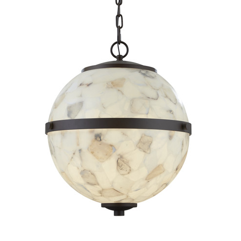 Alabaster Rocks LED Chandelier in Matte Black (102|ALR-8040-MBLK)