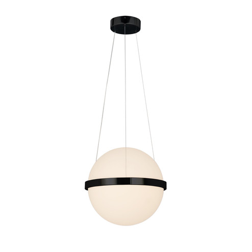 Acryluxe LED Pendant in Matte Black (102|ACR-4160-OPAL-MBLK)