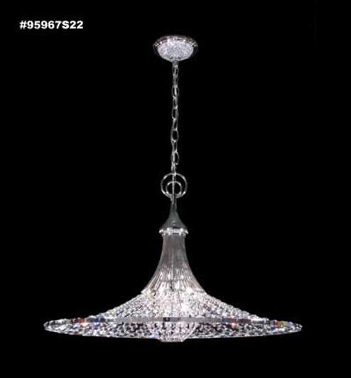 Contemporary Three Light Pendant in Silver (64|95967S22)