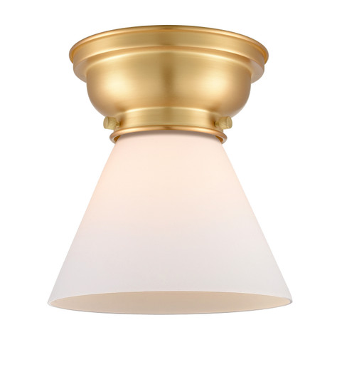 Franklin Restoration One Light Flush Mount in Satin Gold (405|623-1F-SG-G41)