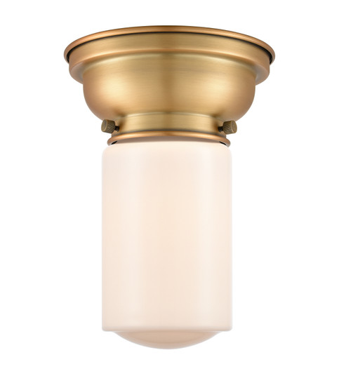 Franklin Restoration One Light Flush Mount in Brushed Brass (405|623-1F-BB-G311)