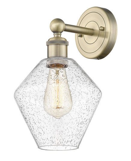 Downtown Urban One Light Wall Sconce in Antique Brass (405|616-1W-AB-G654-8)