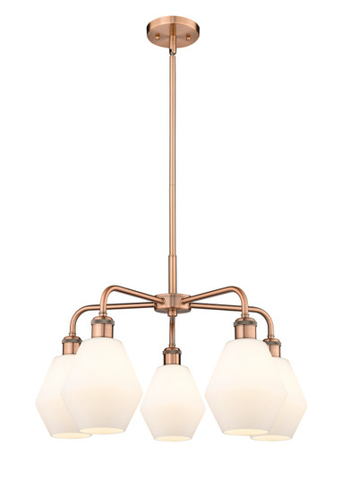 Downtown Urban Five Light Chandelier in Antique Copper (405|516-5CR-AC-G651-6)