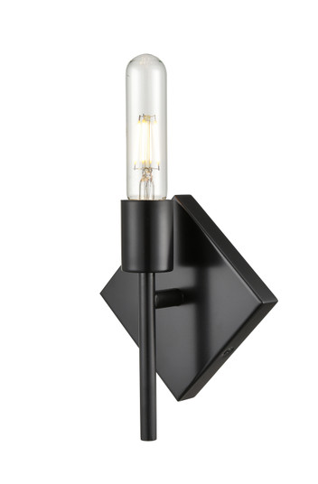 Auralume One Light Wall Sconce in Matte Black (405|425-1W-BK)