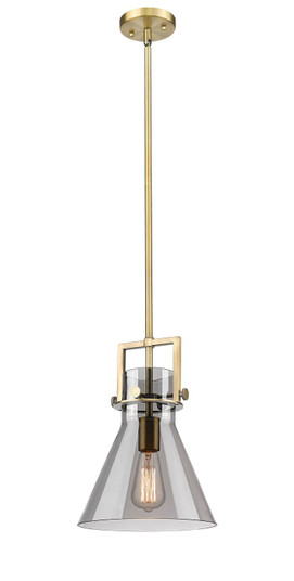 Newton One Light Mini Pendant in Brushed Brass (405|411-1SM-BB-G411-10SM)