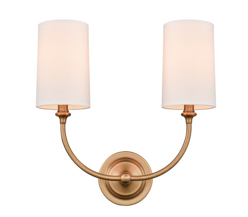 Giselle LED Wall Sconce in Brushed Brass (405|372-2W-BB-S1-LED)
