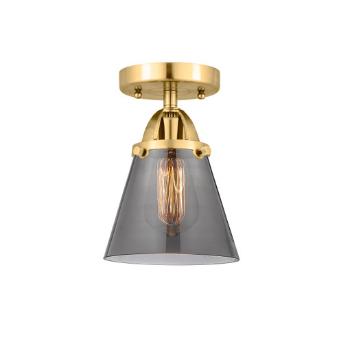 Nouveau 2 One Light Semi-Flush Mount in Satin Gold (405|288-1C-SG-G63)