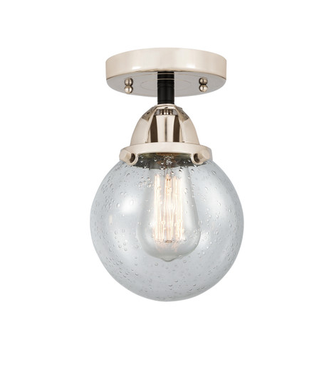 Nouveau 2 LED Semi-Flush Mount in Black Polished Nickel (405|288-1C-BPN-G204-6-LED)