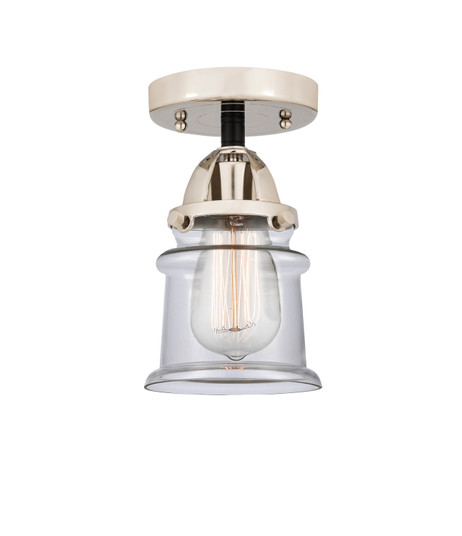 Nouveau 2 One Light Semi-Flush Mount in Black Polished Nickel (405|288-1C-BPN-G182S)