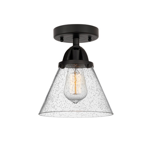 Nouveau 2 One Light Semi-Flush Mount in Matte Black (405|288-1C-BK-G44)