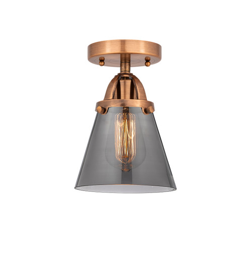 Nouveau 2 One Light Semi-Flush Mount in Antique Copper (405|288-1C-AC-G63)