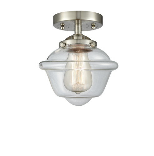 Nouveau LED Semi-Flush Mount in Brushed Satin Nickel (405|284-1C-SN-G532-LED)