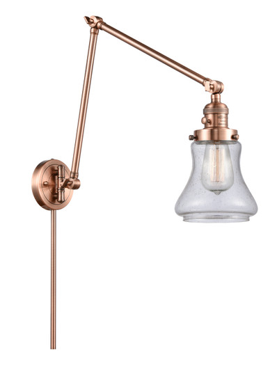 Franklin Restoration One Light Swing Arm Lamp in Antique Copper (405|238-AC-G194)