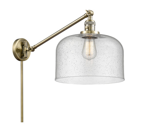 Franklin Restoration One Light Swing Arm Lamp in Antique Brass (405|237-AB-G74-L)