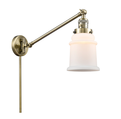 Franklin Restoration LED Swing Arm Lamp in Antique Brass (405|237-AB-G181-LED)