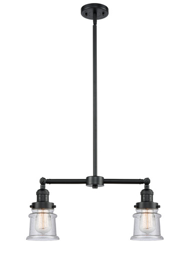 Franklin Restoration Two Light Island Pendant in Oil Rubbed Bronze (405|209-OB-G184S)