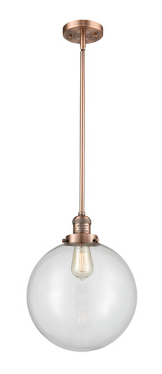 Franklin Restoration One Light Mini Pendant in Antique Copper (405|201S-AC-G202-12)