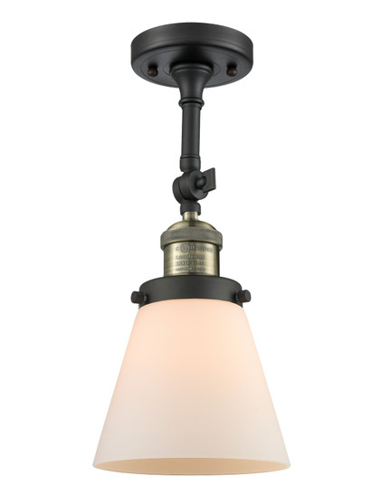 Franklin Restoration LED Semi-Flush Mount in Black Antique Brass (405|201F-BAB-G61-LED)