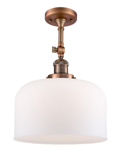 Franklin Restoration One Light Semi-Flush Mount in Antique Copper (405|201F-AC-G71-L)