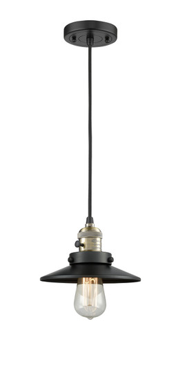 Franklin Restoration LED Mini Pendant in Black Antique Brass (405|201CSW-BAB-M6-LED)