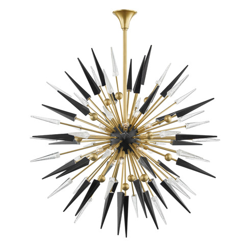 Sparta 18 Light Chandelier in Aged Brass (70|9047-AGB)