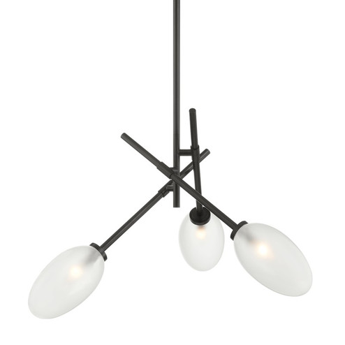 Alberton Three Light Chandelier in Black Brass (70|5031-BBR)