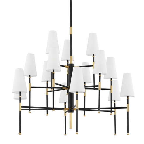 Bowery 15 Light Chandelier in Aged Old Bronze (70|3748-AOB)