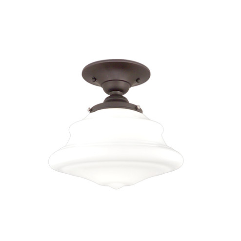 Petersburg One Light Semi Flush Mount in Old Bronze (70|3409F-OB)