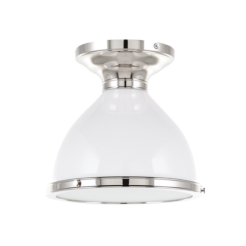 Randolph One Light Semi Flush Mount in Polished Nickel (70|2612-PN)