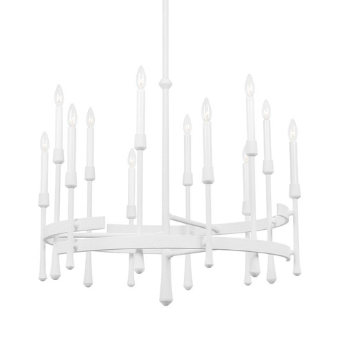 Hathaway 12 Light Chandelier in White Plaster (70|2235-WP)