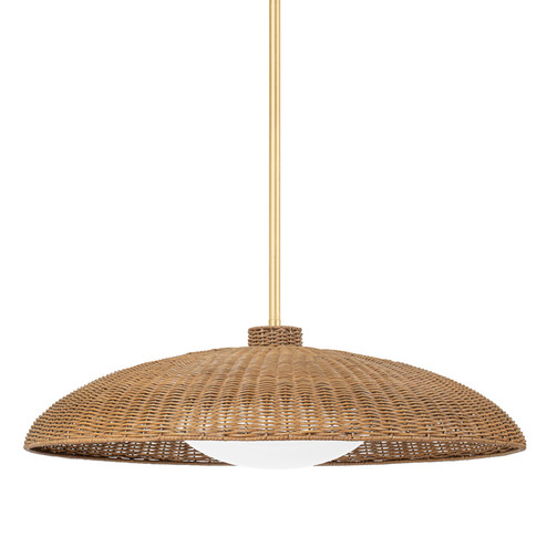 Delano One Light Pendant in Vintage Gold Leaf (70|1933-VGL)