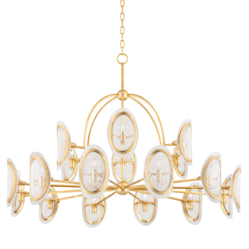 Danes 18 Light Chandelier in Vintage Gold Leaf (70|1550-VGL)