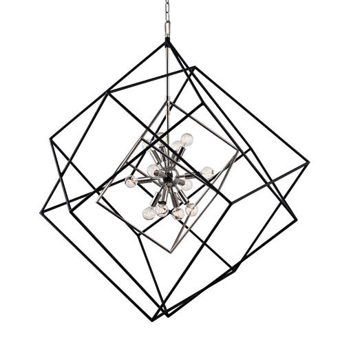 Roundout 12 Light Pendant in Polished Nickel (70|1234-PN)