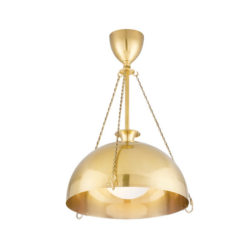 Levette One Light Pendant in Aged Brass (70|1218-AGB)