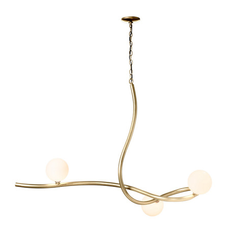 Slide Three Light Pendant in Modern Brass (39|139201-SKT-86-GG0677)