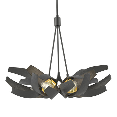 Corona Six Light Pendant in Black (39|136502-SKT-MULT-10-BR-YE0352)