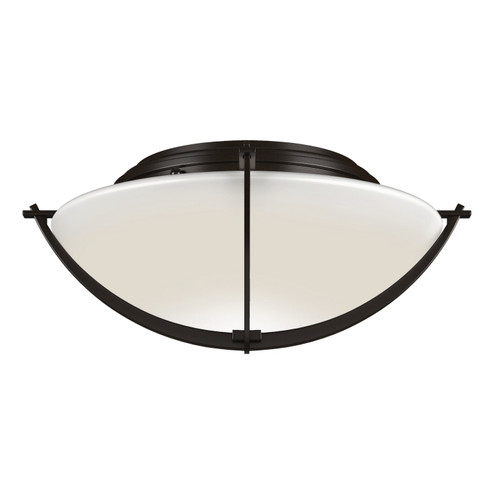 Compass Two Light Flush Mount in Oil Rubbed Bronze (39|124550-SKT-14-GG0098)