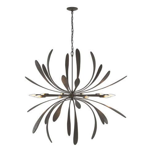 Dahlia Ten Light Chandelier in Dark Smoke (39|104355-SKT-07)