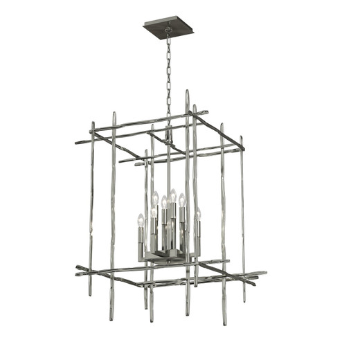 Tura Eight Light Chandelier in Sterling (39|101317-SKT-85)